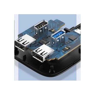 USB-хаб Vention Cabletime 4-Ports, USB3.0 + USB2.0 + Micro B з живленням (CB43B)