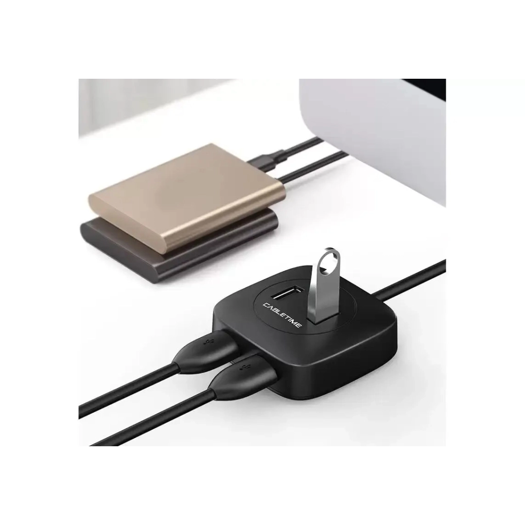 USB-хаб Vention Cabletime 4-Ports, USB3.0 + USB2.0 + Micro B з живленням (CB43B)