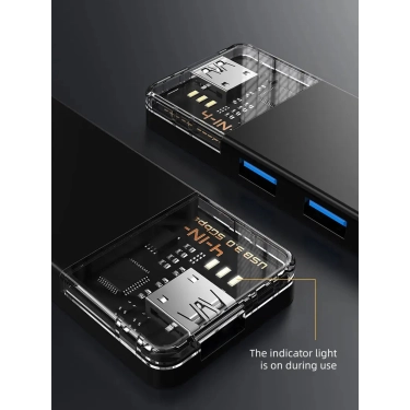 USB-хаб Vention Cabletime USB Type C - 4 Port USB 3.0, 0.15 cm (CB02B)