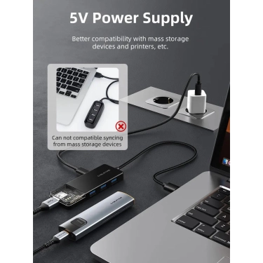USB-хаб Vention Cabletime USB Type C - 4 Port USB 3.0, 0.15 cm (CB02B)