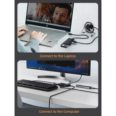 USB-хаб Vention Cabletime USB Type C - 4 Port USB 3.0, 0.15 cm (CB02B)