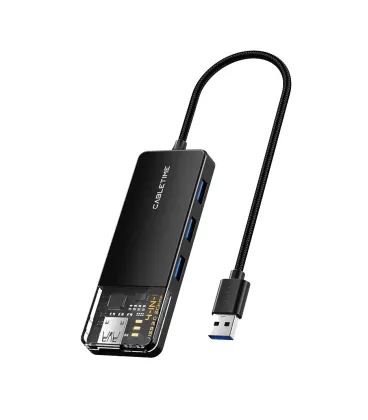 USB-хаб Vention Cabletime USB Type C - 4 Port USB 3.0, 0.15 cm (CB02B)