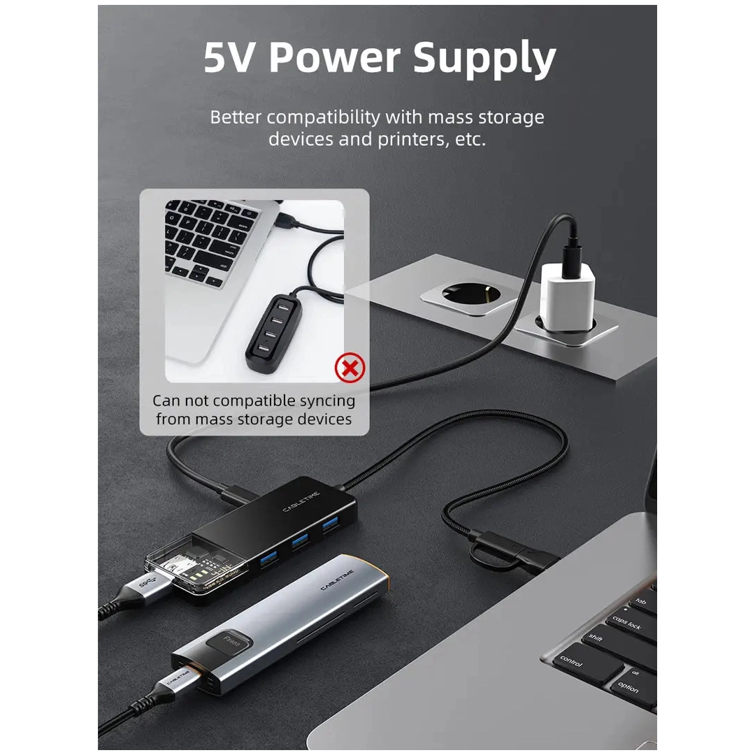 USB-хаб Vention Cabletime USB Type C - 4 Port USB 3.0, 0.15 cm (CB03B) USB-хаб Vention Cabletime USB Type C - 4 Port USB 3.0, 0.15 cm (CB03B)