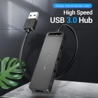 USB-хаб Vention 4-Port з micro USB живленням 0.15M Black (CHLBB) USB-хаб Vention 4-Port з micro USB живленням 0.15M Black (CHLBB)