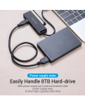 USB-хаб Vention 4-Port із micro USB живленням 0.15 м Black (TGKBB)