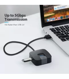 USB-хаб Vention 4-Port USB 3.0 0.5 м Black (47999614/CHBBD)