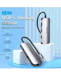 USB-хаб Vention OTG USB Hub USB-C to HDMI/USB 3.0x3/RJ45/PD, 0.15 m (TOHHB)