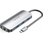 USB-хаб Vention OTG USB Hub USB-C to HDMI/USB 3.0x3/RJ45/PD, 0.15 m (TOHHB) USB-хаб Vention OTG USB Hub USB-C to HDMI/USB 3.0x3/RJ45/PD, 0.15 m (TOHHB)