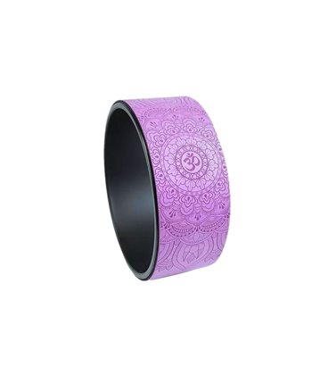 Колесо для йоги Mandala OM Amber поліуретанове фіолетовий 32x13 см