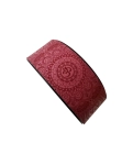 Yoga wheel Mandala OM Amber polyurethane burgundy 32x13 cm