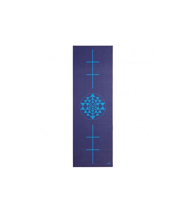 Килимок для йоги Bodhi Leela синій янтра 183x60x0.4 см