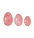 Масажер Кулі Венери 3 шт рожевий кварц у футлярі без шнурка 15х10х4 см