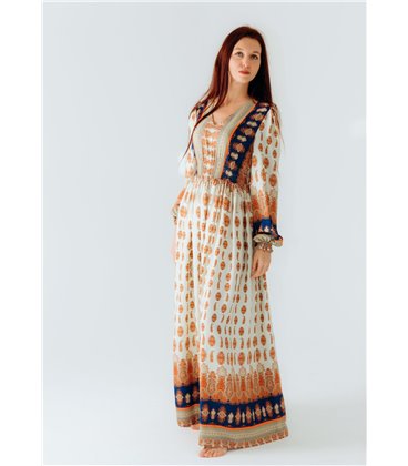 Жіноча сукня з рукавами Tropical Harmony RAO WEAR SM зріст 165-170 см