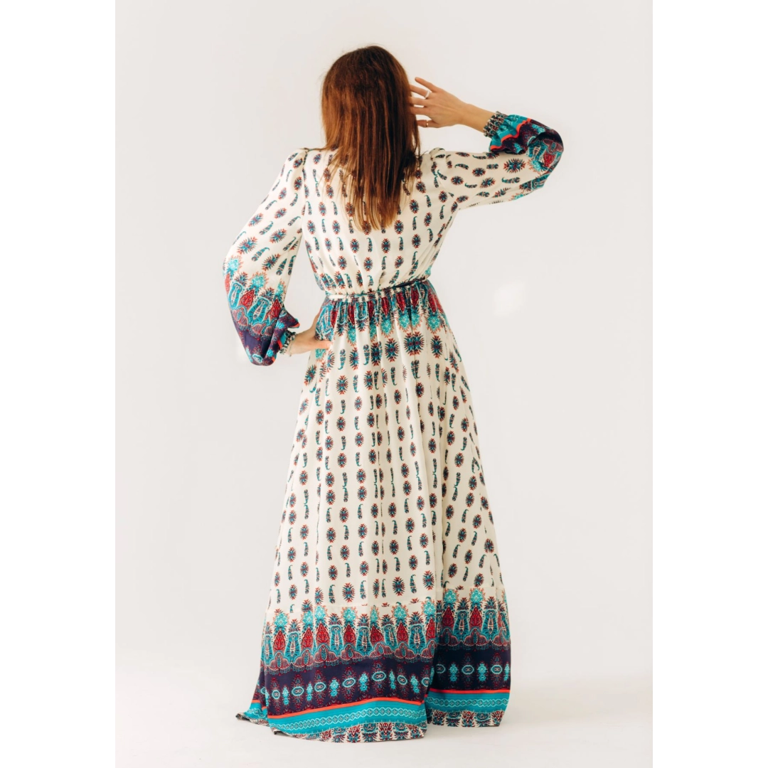 Women's long wrap dress Light Breeze RAO WEAR SM