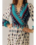 Women's long wrap dress Light Breeze RAO WEAR SM