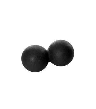 Масажний м'ячик Amber арахіс Duoball 12x6 см чорний