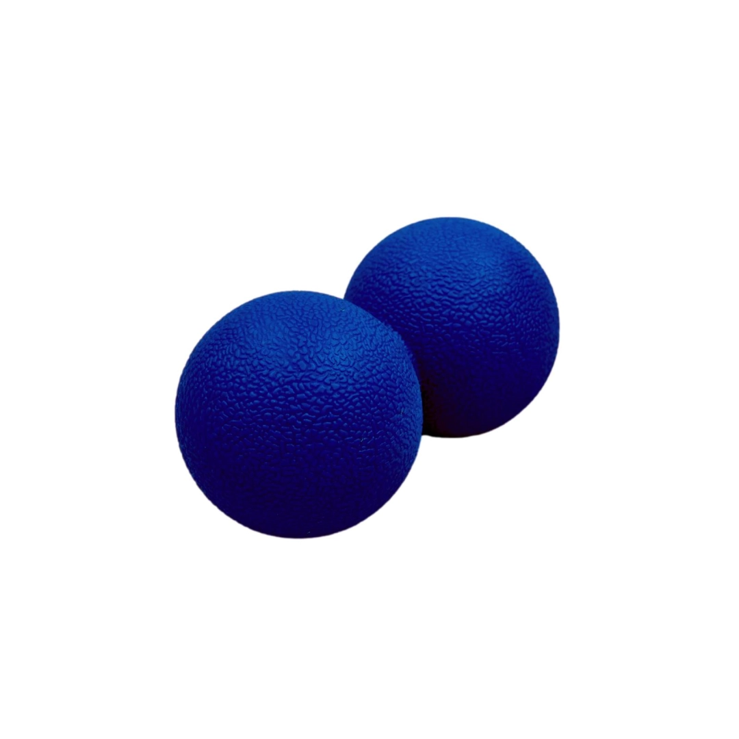 Massage ball Amber peanut Duoball 12x6 cm blue