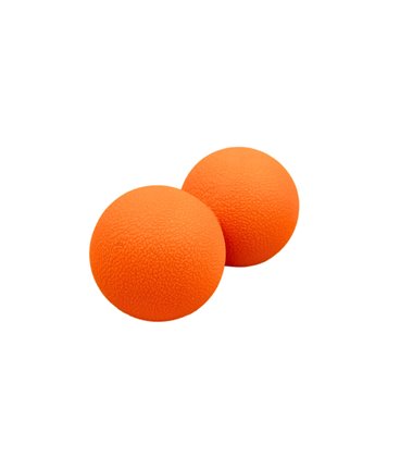 Масажний м'ячик Amber арахіс Duoball 12x6 см помаранчевий