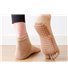 Шкарпетки для йоги та пілатесу нековзкі закриті Amber Grip бежевий (35-40)