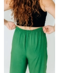 Loose plain pants Base RAO WEAR unisex OneSize height 165-175 cm green