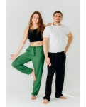 Loose plain pants Base RAO WEAR unisex OneSize height 165-175 cm green