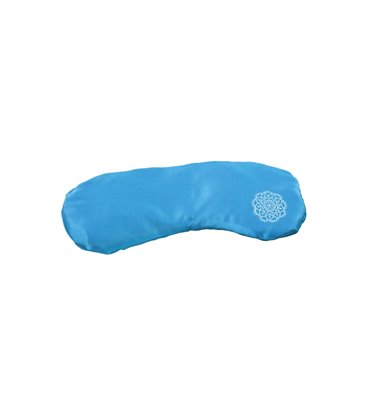 Шовкова подушка на очі Mandala Bodhi блакитний 23*11 см