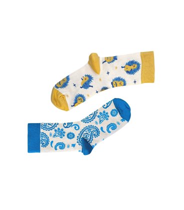 Набір шкарпеток RAO Йога Їжачки + Блакитні Пейслі 2 пари (36-38)