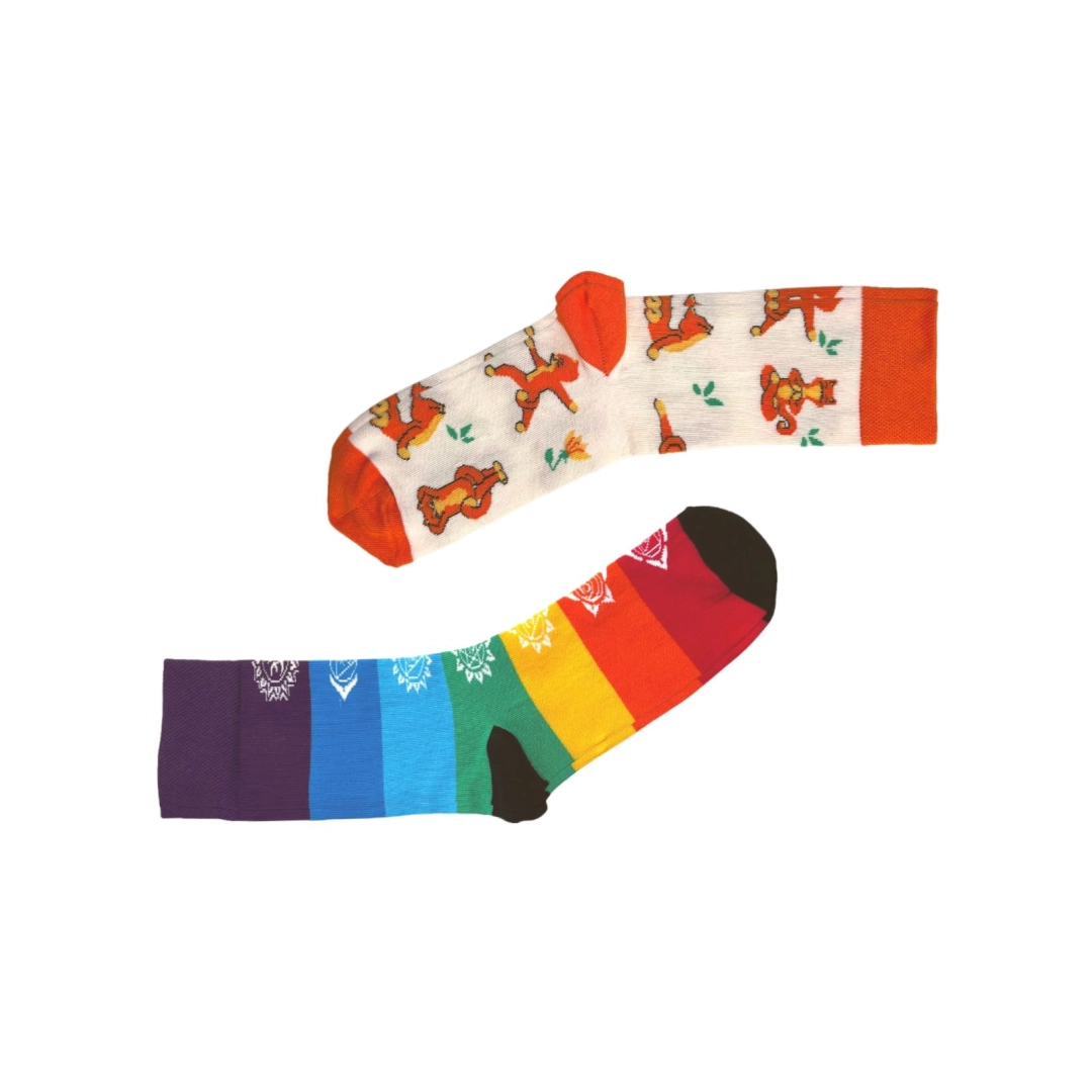 Set of socks RAO Yoga 7 chakras + Seals 2 pairs (39-41)
