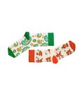Набір шкарпеток RAO Йога Зелені Пейслі + Котики 2 пари (36-38)