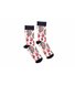 Шкарпетки RAO Йога Пейслі (39-41) бежеві з червоно-чорним візерунком