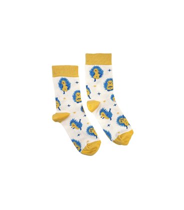 Шкарпетки RAO Йога Їжачки (36-38) бежеві