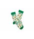 Шкарпетки RAO Йога Пейслі (36-38) бежеві з жовто-зеленим візерунком