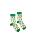 RAO Yoga Paisley socks (36-38) beige with yellow-green pattern