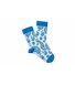 Шкарпетки RAO Йога Пейслі (36-38) бежеві з блакитним візерунком