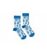 Шкарпетки RAO Йога Пейслі (36-38) бежеві з блакитним візерунком
