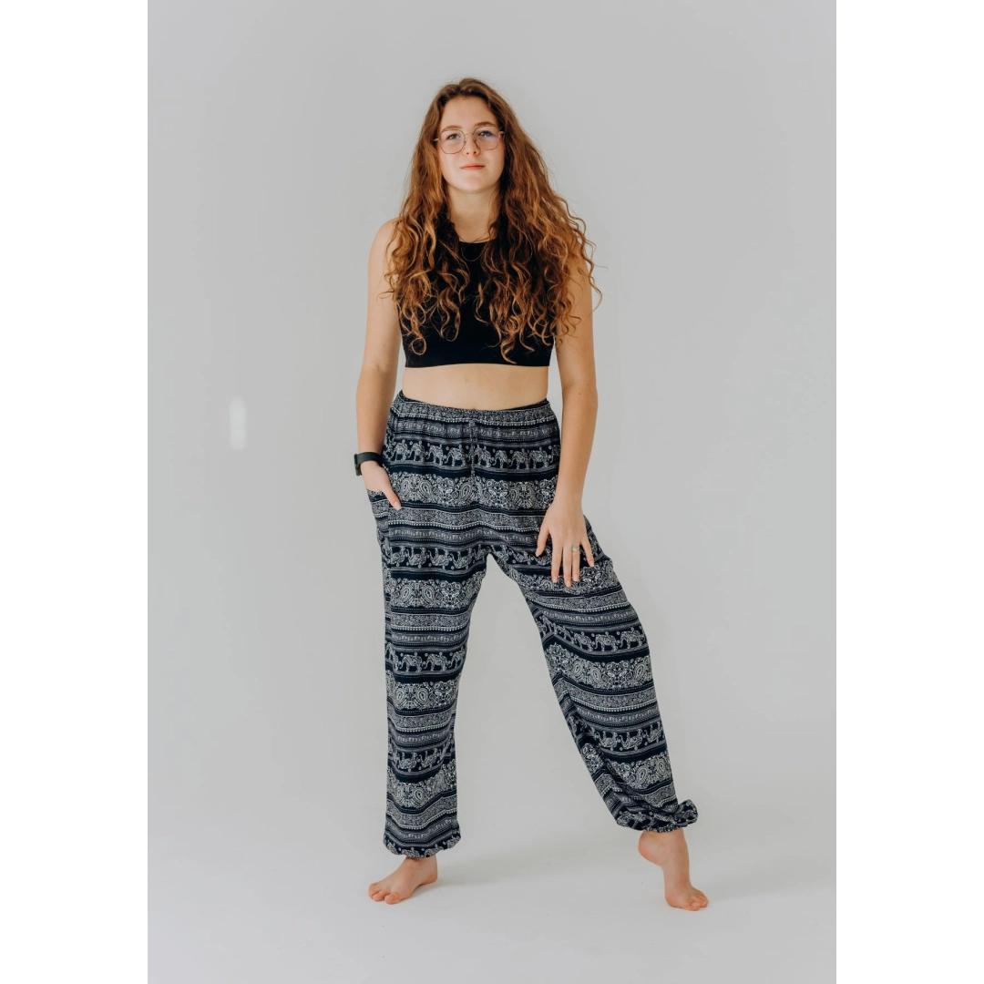 Свободные штаны-шаровары Elephant Midnight RAO WEAR унисекс OneSize рост 175-185 см темно-синий