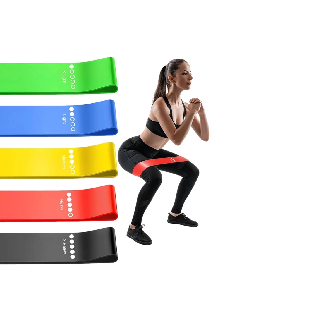 Набор резинок для фитнеса Mini Bands 5 в 1 30x5 см