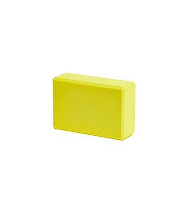 Блок для йоги RAO жовтий 23х15х7.5 см