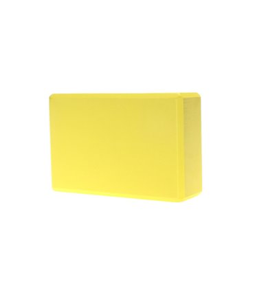 Блок для йоги RAO жовтий 23х15х7.5 см