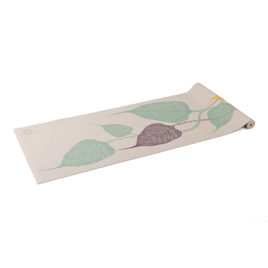 Килимок для йоги Leaves 3C Leela Collection Bodhi Срібна Хмара 183x60x0.45 см