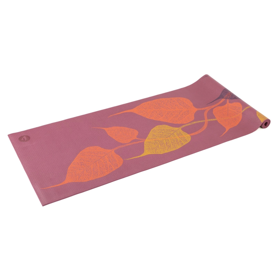 Килимок для йоги Leaves 3C Leela Collection Bodhi Червона Слива 183x60x0.45 см