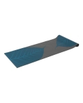 Коврик для йоги Leela Collection Big Leaves Bodhi серый/петроль 183x60x0.45 см