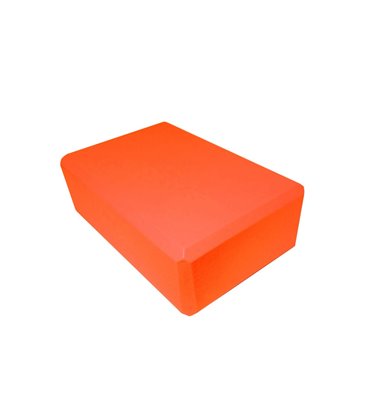 Блок для йоги SNS 22.5x14.5x7.5 см помаранчевий