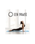 Yoga mat with Align Zen Power markings 185x68x4.2 cm blue