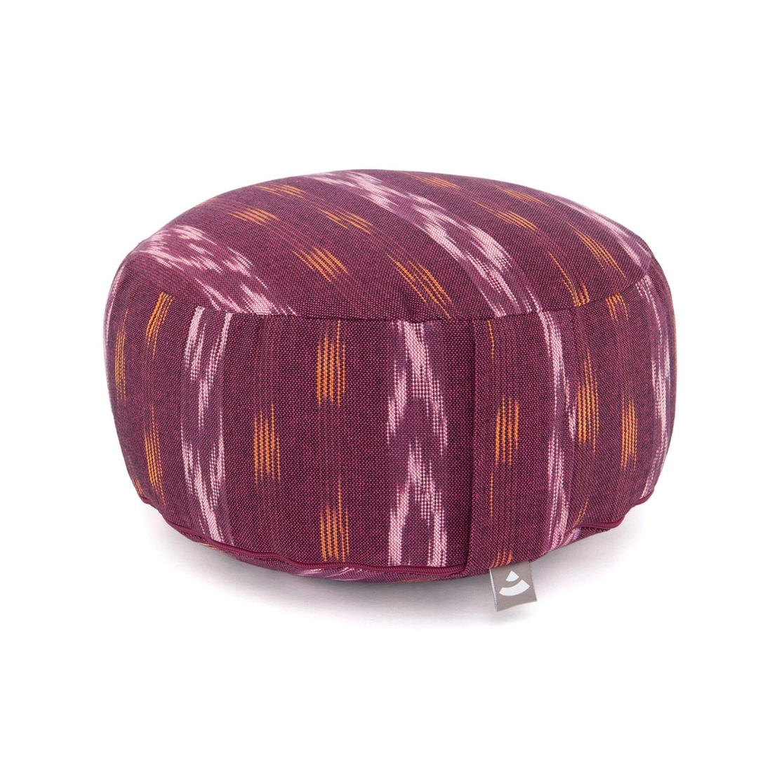Meditation pillow Rondo Ethno Bodhi burgundy 32x17 cm