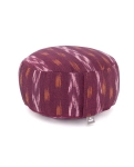 Meditation pillow Rondo Ethno Bodhi burgundy 32x17 cm
