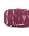 Meditation pillow Rondo Ethno Bodhi burgundy 32x17 cm