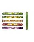 Incense sticks (set) Exotic Flowers Tulasi (hexagon) 5 pcs with stand