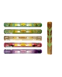 Incense sticks (set) Exotic Flowers Tulasi (hexagon) 5 pcs with stand