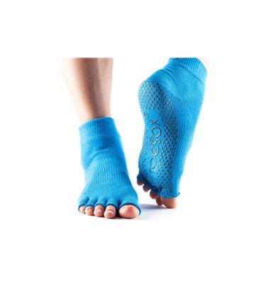 Шкарпетки для йоги ToeSox Half Toe Ankle Grip Skydiver XS (33-35.5)